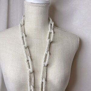 BEADED LARGE LINK NECKLACE